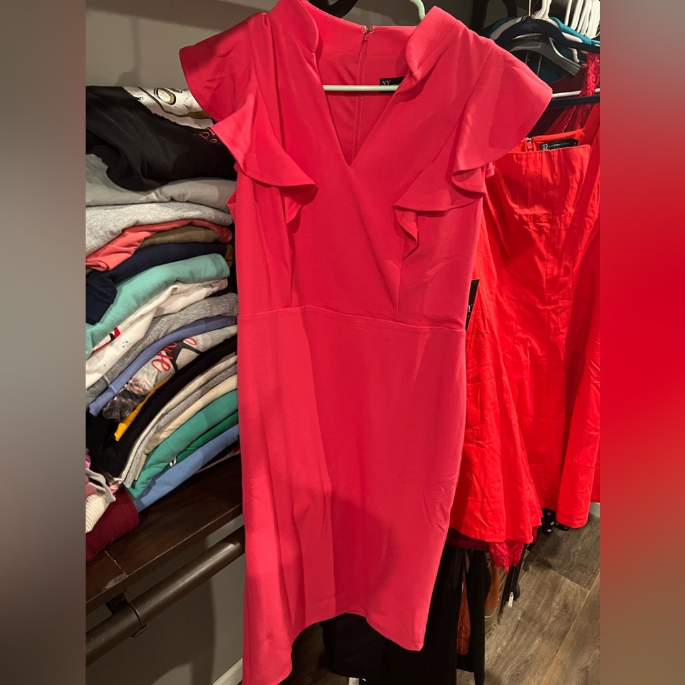 New York and company pink dress
